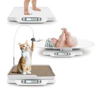 Baby Scales for Weighing,Multifunctional Cat Scale with Cat Scratcher,Baby Weight Scale up to 66 Lbs with Hold Function,Accurate Digital Scale for Infants,Toddlers,Pet,Cat Scale
