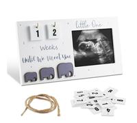 Baby Scan Photo Frame - Countdown Weeks Ultrasound Picture Frame for Pregnancy Announcement Gifts | Mum to Be Gifts Baby Gender Reveal | Baby Sonogram Photo Frame for Expecting Parents