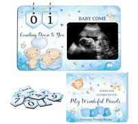 Baby Scan Photo Frame with Pregnancy W ountdown 7.8 x 5 Inch