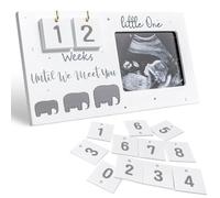 Baby Scan Photo Frames, Baby First Scan Photo Frames Mum to Be Gifts Pregnancy Announcement Gift Baby Scan Frame Ultrasound Baby Scan Photo Frames with Countdown Weeks Pregnancy Gift