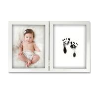 Baby Scan Photo Frames Hold 2 Baby Scans Photos, Custom Picture Frame, My First Year Photo Frames for Custom Newborn Keepsake Gift, Wooden Ultrasound Picture Frame 6x4 inch Photographs White