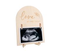 Baby Scan Sonogram Picture Frame, Ultrasound Photo Frame Pregnancy Announcement Keepsake with Bracket & Clip for Gender Reveal Expecting to Be Mom Dad First Time Parents Gifts (Style 1)