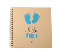 Baby Scrapbook Memorial Album with Safe Pages for Preserving Childhood Experiences and Creative Writing Challenges Baby Growth Journal