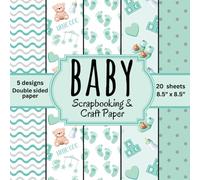 Baby Scrapbook Paper: Paper pad for DIY projects and decorating