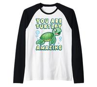 Baby Sea Turtle Lover You are Turtley Amazing Raglan Baseball Tee