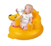 Baby Seat Inflatable Infant Floor Seat Toddler Chair Support Sitting Up Built in Air Pump with Tinkling Bells for 5-36 Months Home and Travel (Yellow)