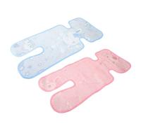 Baby Seat Mat 2pcs Non Woven Double Layer for Bassinet Use | Blue Pink Printed Finish, Quick Dry and Breathable Design, for Carers, Seats and Dining Chair Use
