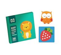 Baby Sensory Cards Black and White Flashcards Toy Visual Skills and Stimulation