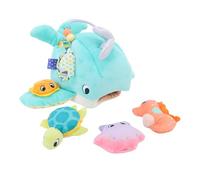 Baby Sensory Toy Big Fish Eats Little Fish Interactive Toy for Visual and Tactile Stimulation