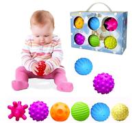 Baby Sensory Toys Toddler Balls Texture - Multi Ball Set Massage Soft Ball Teething Toy, 6 Pieces by VintageⅢ
