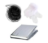 Baby Sensory White and Black Scarf And Foil Blanket Set The Baby Club Autism ADHD