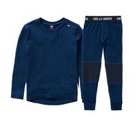Helly Hansen Kids' Merino Wool Base Layer Set Blue 2