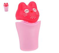 Baby Shampoo Cup with Handle Pink PP Cartoon Bath Wash Cup for Boys