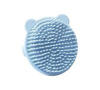 Baby Shampoo Massage Tool Silicone Gentle Brush for Delicate Scalps Bear Design Nonslip Grip Bath Time Essential Infant Scalp Massager Shower Present Safe Baby Grooming