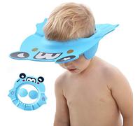 Baby Shampoo Shower Bathing Cap, Adjustable Shower Cap Kids, Infants Soft Protection Funny Safety Visor Cap for Toddler Children (Blue)
