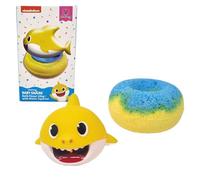 Baby Shark Bath Fizzer with Surprise Water Squirter Toy - Kids Bath Bomb Gift Set, 120g