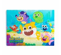 Baby Shark Bathtime 12 Piece Foam Puzzle Kids Bath Tiles Game
