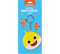 Baby Shark Beach Day Keyring with Metal Ring, 80 x 30 mm