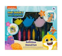 Baby Shark Big Show Bath Time Crayon Stencil Drawing Set Pre-School Children