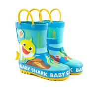 Baby Shark Boys Blue 3D Fin Applique Wellington Boots with Handles - 10 UK Child