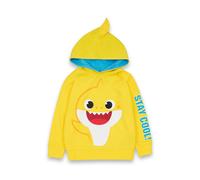Baby Shark Boy's Hoodie (Kids Yellow) in Yellow | Size: 5-6 Years Baby Shark Yellow 5-6 Years