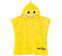 Baby Shark Childrens/Kids Repeat Print Hooded TowelOne Size Yellow/White NS7015