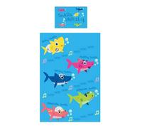 Baby Shark Doo Doo Reversible Duvet Cover Set in Bright Blue | Size: Single Baby Shark Bright Blue Single