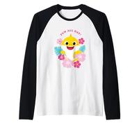 Baby Shark Fun All Day Floral Raglan Baseball Tee