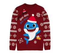 Christmas Jumper Baby Shark Red M