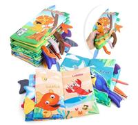 Baby shark sensory Book with voice -Touch and Feel- Ideal for all kids- Best Toys For Toddlers- soft Toys For Boys and Girls-Baby Toys-0-3-6-1-2 Month-baby - crinkle paper baby essentials for newborn