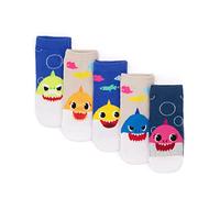 Baby Shark Socks 5 Pack Kids | Girls Boys Baby Children Cream Blue Mommy Daddy Grandma Grandpa Shark Family Song | Footwear Accessories