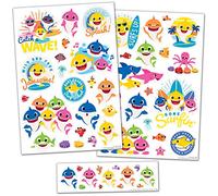 Baby Shark Vinyl Decor Wall Stickers | Perfect for Decorating Childrens' Bedrooms and Furniture, Transparent Borders