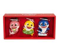 Baby Shark Winter Fun Ceramic Ornaments Set of 3 by Blue Sky Clayworks