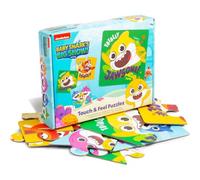 Baby Shark's Big Show Touch & Feel Puzzles, 21 x 21 cm, Set of 3 Progressive Puzzles, Ages 18M+