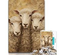 Baby Sheep 1000 Piece Jigsaw Puzzles for Teenagers Gifts,Help The Brain Exercise Addictive Toys to Cultivate Patience Suitable for Couples 75x50cm