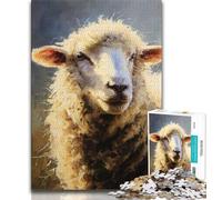 Baby Sheep 1000 Piece Jigsaw Puzzles for Teenagers,Stress Reliever Difficult Challenge Unique Home Decor And Gifts (75x50cm)
