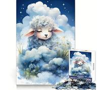 Baby Sheep Jigsaw Puzzles for Adults 1000 Piece Thought Skill Restful Escape Accurate Edges Thoughtful Gift (38x52cm)