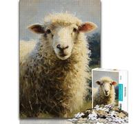 Baby Sheep Jigsaw Puzzles for Adults,for Educational Game Challenge Toy for Is Ideal As A Gift for The Whole Family 38x26cm