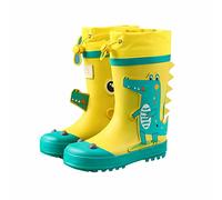 Baby Shoe Size 4 Girl Boys and Girls Water Shoes Baby Rain Boots Water Boots in Large and Small Children Toddlers Children with Elastic (Green, 1 Big Kids)