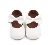 Baby Shoes 6-12 Months Girls First Walkers Princess Wedding Christening Shoes Newborn Infant Crib Shoes Mary Jane Shoes White
