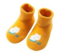 Baby Shoes First Walking Shoes Girls Boys - Children's Shoes Non-Slip Toddler Shoes Boy Knitting Floor Shoes Soft Floor Socks Knitting, yellow, Small