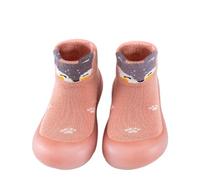 Baby Shoes with Cotton Non-Slip Rubber Sole Stage-Specific Barefoot Design for Crawling Walking Toddler (Pink, UK Footwear Size System, Toddler, Age Range, Medium, 12 Months, 18 Months)