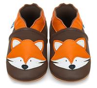 Baby Shoes with Soft Suede Soles - Toddler Shoes - Brown Fox 12-18 Months