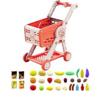 Baby Shopping Cart Toy | Kids Shopping Cart Trolley Play Set,Pretend Play for Learning Role-Playing Doll House Girls Toddler Age 1-3 and Up