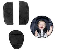 Baby Shoulder Strap Crotch Harness Pad Set for All Car Seats, Pushchair, Stroller, High Chair, Universal Soft Comfort Seat Belt Covers Cushion Suit for Toddlers Infant and Children (3pc Pads)