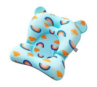 Baby Shower Bath Cradle Bathtub Holder Cushion 42x35x10cm | Fabric Build, Quick-Drying and Breathable Design, Blue Rainbow Cloud Shape, for Baby Bathing Support