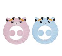 Baby Shower Cap, Adjustable Kids Shampoo Cap, Baby Bath Hair Washing Shampoo Shield Visor Hat Bathing Waterproof Cap Eye Ear Protection for Toddler Children（Pink, Blue, Yellow）