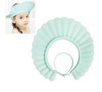 Baby Shower Cap Bath Visor Protection Silicone Adjustable Safe Shower Bathing Cap for Infants Toddler Baby Kids Children (6 Months-12 Years old, Haze Blue)