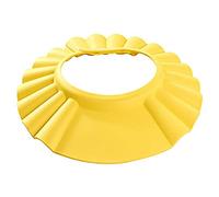 Baby Shower Cap Hair Wash Shield For Kids Adjustable Waterproof Safe Shampoo Protect Soft Hat Bath Cap Visor Hat for Baby Toddler Kids (Yellow)