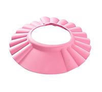 Baby Shower Cap Hair Wash Shield For Kids Adjustable Waterproof Safe Shampoo Protect Soft Hat Bath Cap Visor Hat for Baby Toddler Kids (Rose Red)